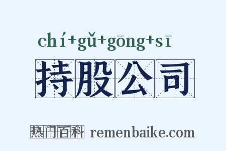 持股公司是什么意思的图片